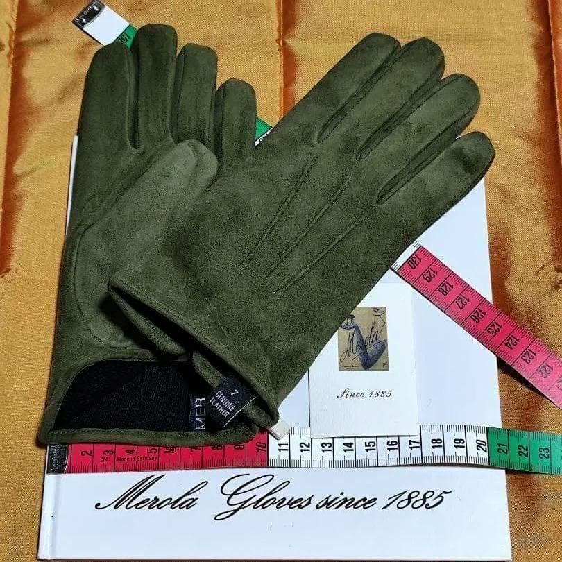 メローラ スエード緑色 カシミア黒 グローブ 革手袋 MEROLA 楽天市場】MEROLA ( メローラ ) イタリア製 メンズ 手袋カピバラ