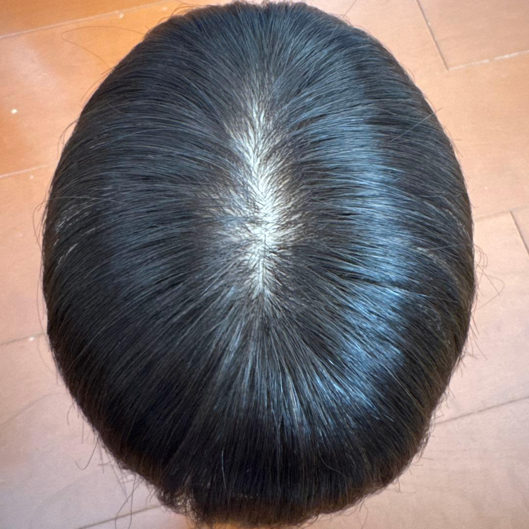 百合子　分け目　ヘアピース　ナチュラルブラウン　人毛 分け目ウィッグ 前髪あり/なし レミー人毛100% | 百合子ウィッグ