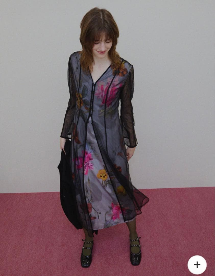 ワンピース UND GRACE CHIFFON VEIL DRESS UND GRACE CHIFFON VEIL DRESS（ワンピース）｜Ameri（アメリ）の