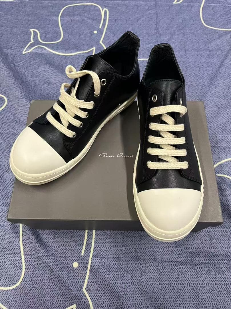 美品【Rick Owens】ロースニーカー/2025春夏38 RICK OWENS DRKSHDW - 【25SS】 ローカット スニーカー ローラモーンズ