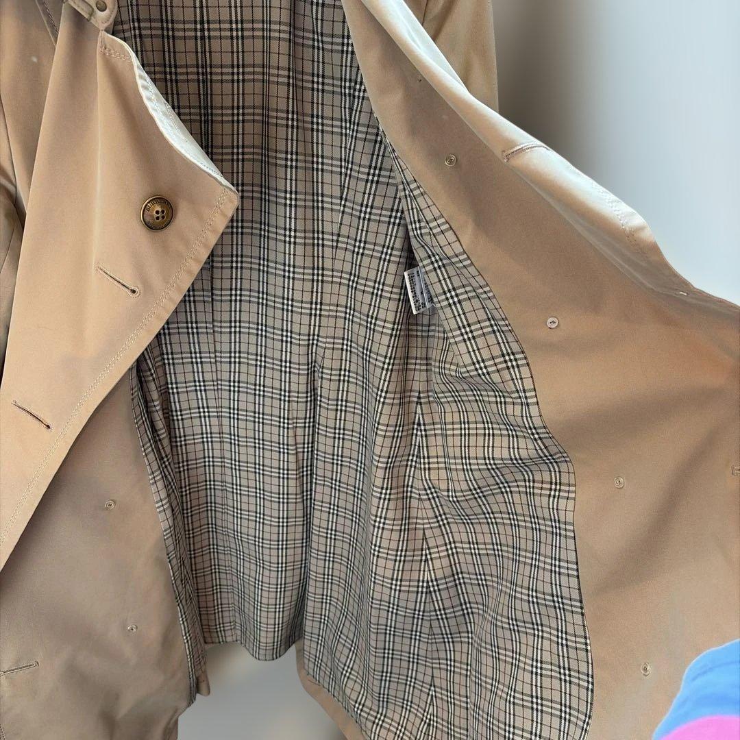 バーバリー ブルーレーベル トレンチコート 38 ベージュ ノバチェック