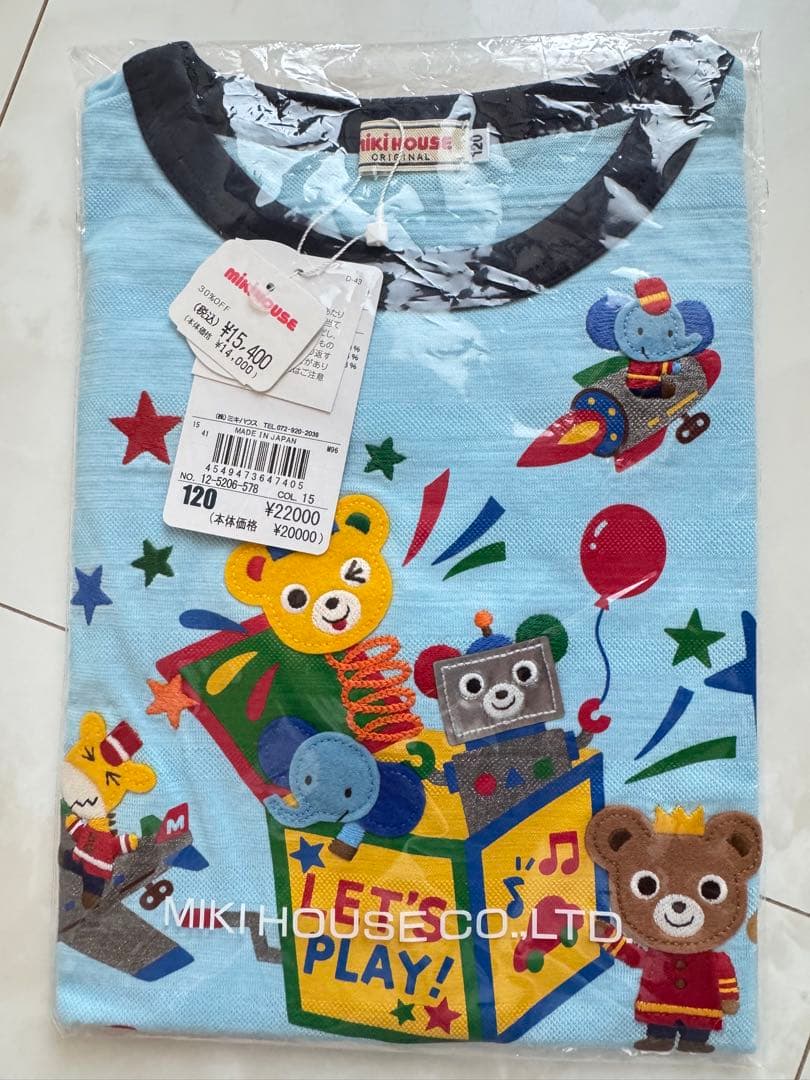 ミキハウス定価22000円　新品Tシャツ　120 ninnananna_10-5276-573-31