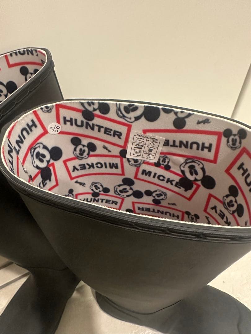 ☆ HUNTER ☆disneyミッキーマウス レインブーツ HUNTER × ディズニー◇キッズ ウェリントン レインブーツ (HUNTER