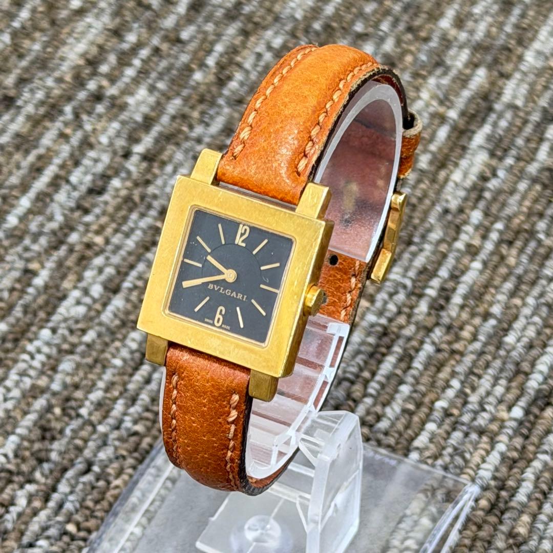 BVLGARI ブルガリ クアドラード スクエア 腕時計 K18 750 金 BVLGARI - 逸品 ブルガリ K18 SQ22GL ゴールド 金無垢 クアドラード