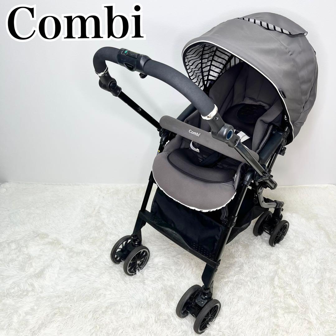 美品 Combi スゴカル 4キャス compact エッグショック HH LG スゴカル 4キャス compact エッグショック HH チャコールグレー №15218