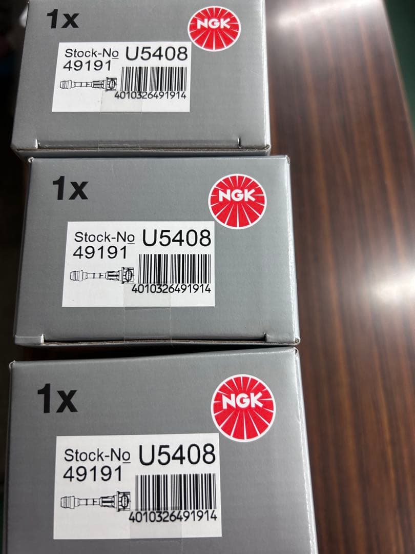 NGK 点火コイル イグニッションコイル Nボックス　U5408 ホンダ車に NGK 在庫品 イグニッションコイル 3本 N-BOX プラス スラッシュ JF1