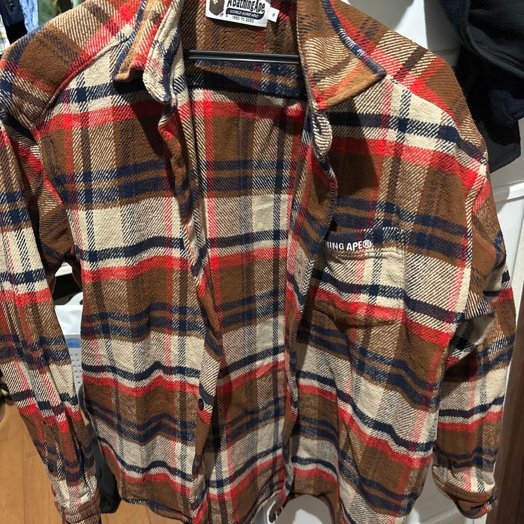 H.T　A Bathing Ape チェック柄ネルシャツ 2026年最新】A BATHING APE 柄：チェック ネルシャツの人気アイテム