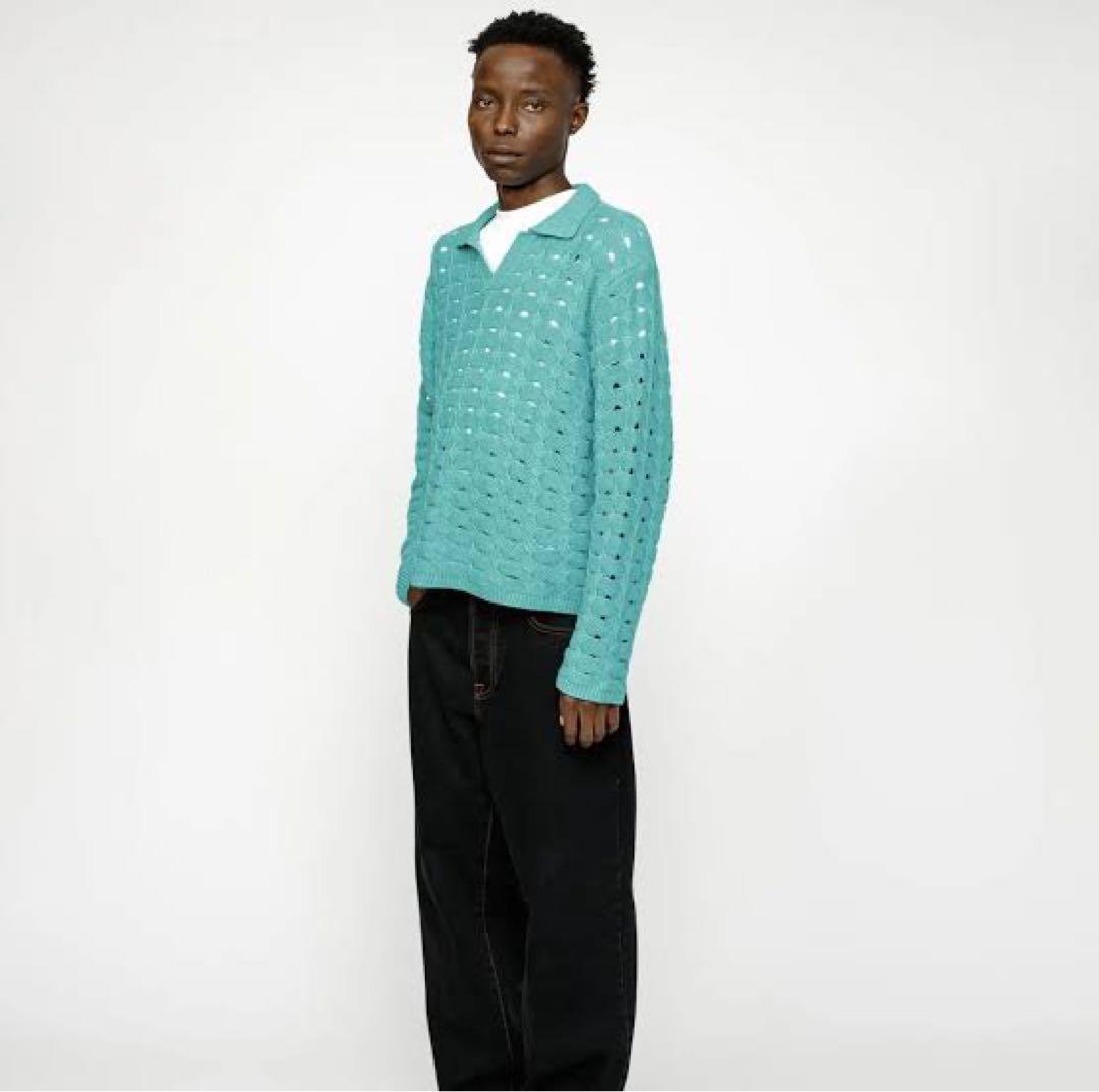 STUSSY ニットポロ 楽天市場】ステューシー STUSSY ポロシャツ 長袖 メンズ S Chain Knit