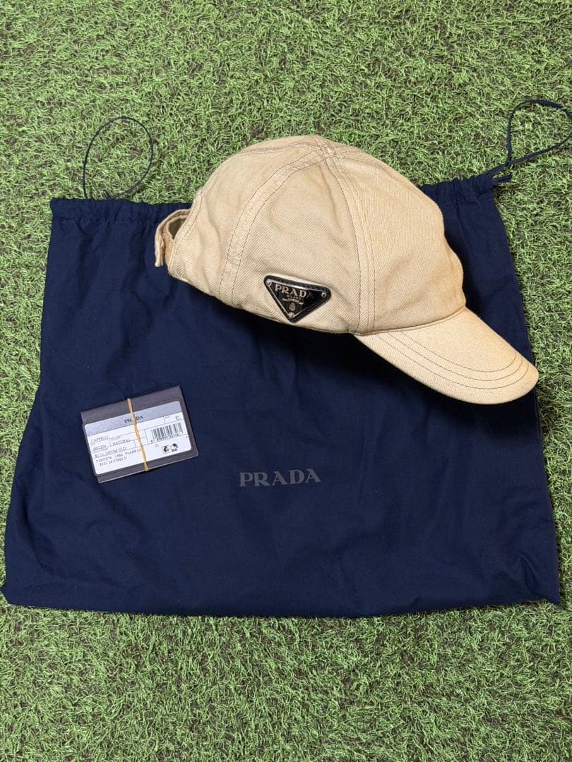 PRADA ベージュ コットンキャップ 保存袋付き 楽天市場】《全品5%クーポン×P2倍》まとめ買い10%OFF｜プラダ PRADA
