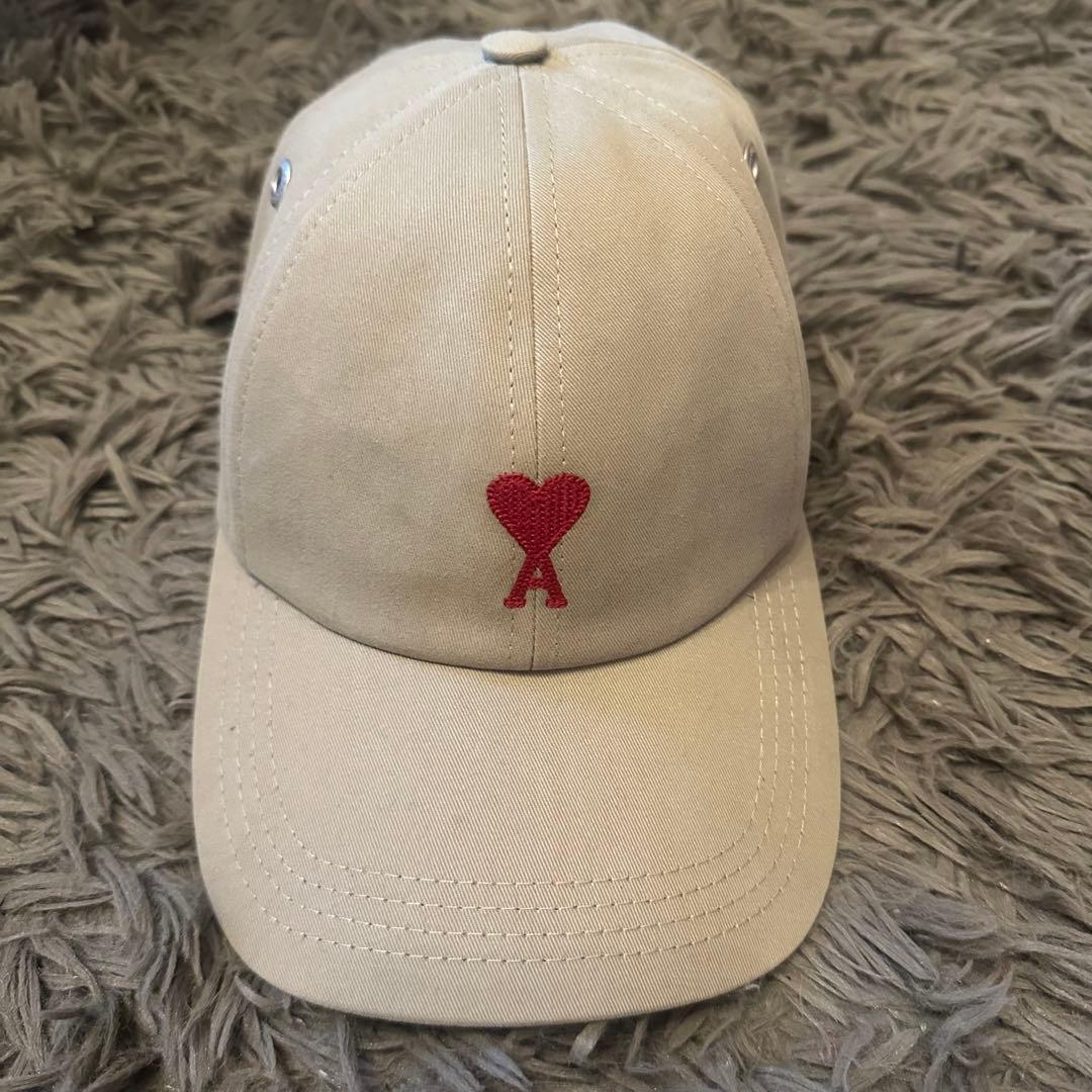 アミパリス キャップ アミパリ AMI PARIS ユニセックス アミパリス ハートロゴ キャップ 帽子 (AMI