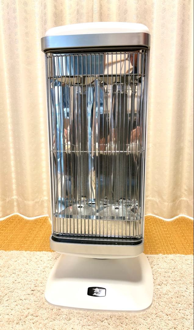 アラジン AEH-2G10AJ タワー型電気ヒーター 1000W 美品 アラジン Aladdin 遠赤グラファイトヒーター ホワイト AEH-G1000A-W