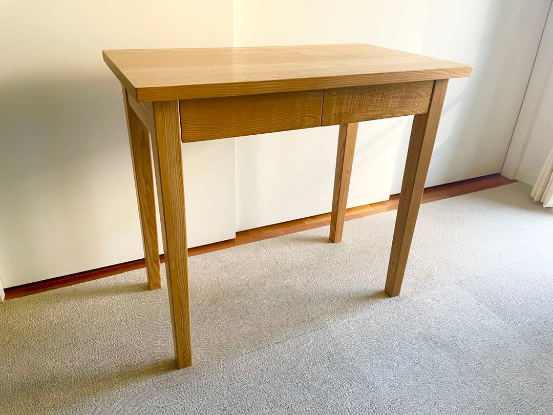 無印良品　木製テーブル ナチュラルウッド 2引き出し　美品 木製テーブル（引出付）／オーク材／幅180cm | 無印良品