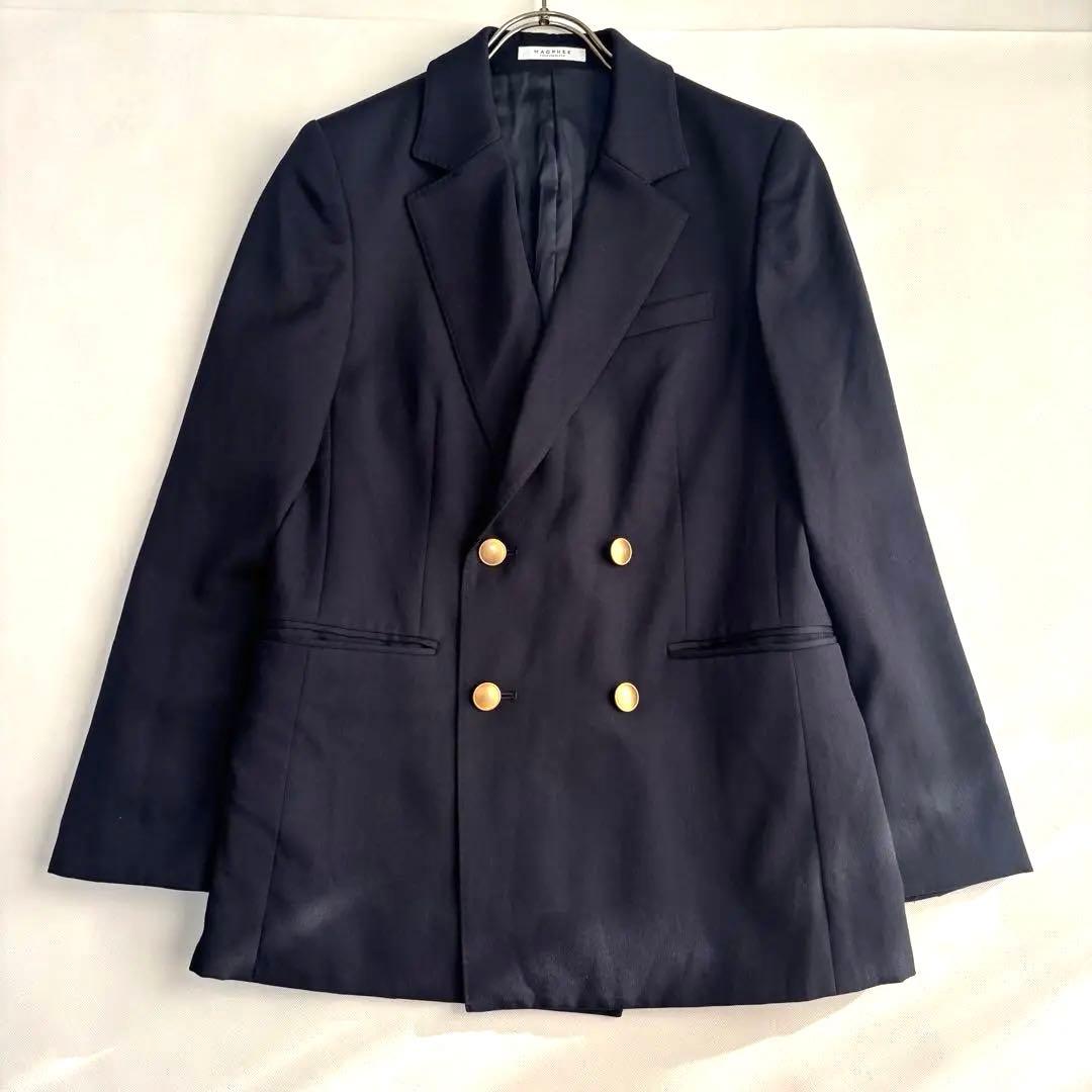 マカフィー ウールギャバジン ダブルブレストジャケット　金ボタン 紺ブレ MACPHEE（マカフィー） ジャケット テーラードジャケット ビンテージ