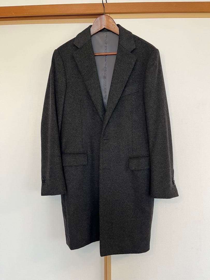 Z*n様 トゥモローランド チェスターコート 46 セール】 ウールカシミヤ チェスターコート PIACENZA （ステンカラー