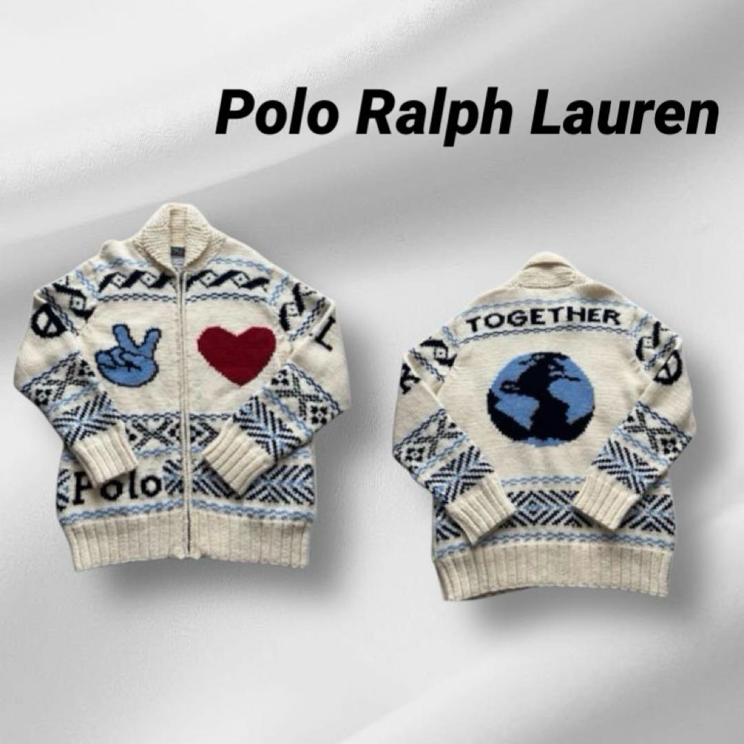 hugpeace様Polo Ralph Lauren M ニット　カーディガン ケーブルニット ウールカシミヤ カーディガン （カーディガン・ボレロ