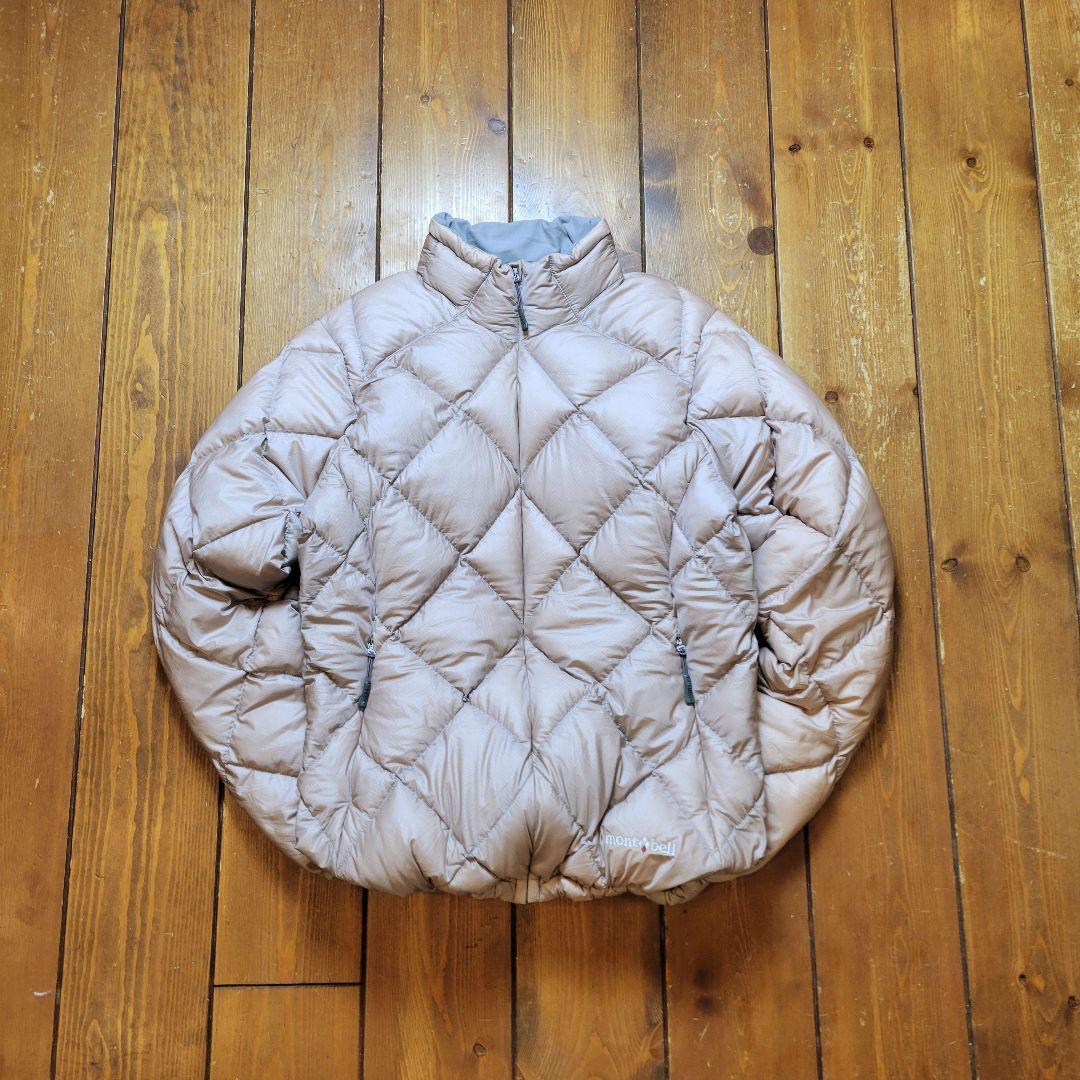 モンベル スペリオ ダウンジャケット ダイヤキルト ドローコード 短丈 M モンベル スペリオ ダウンジャケット ダイヤキルト ドローコード 短丈