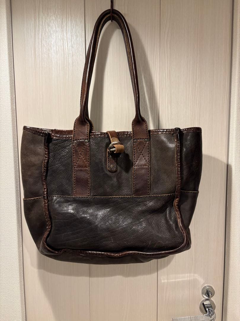 RRL leather tote bag 値下げ不可 Leather Harris Tote Bag - Vintage Black
