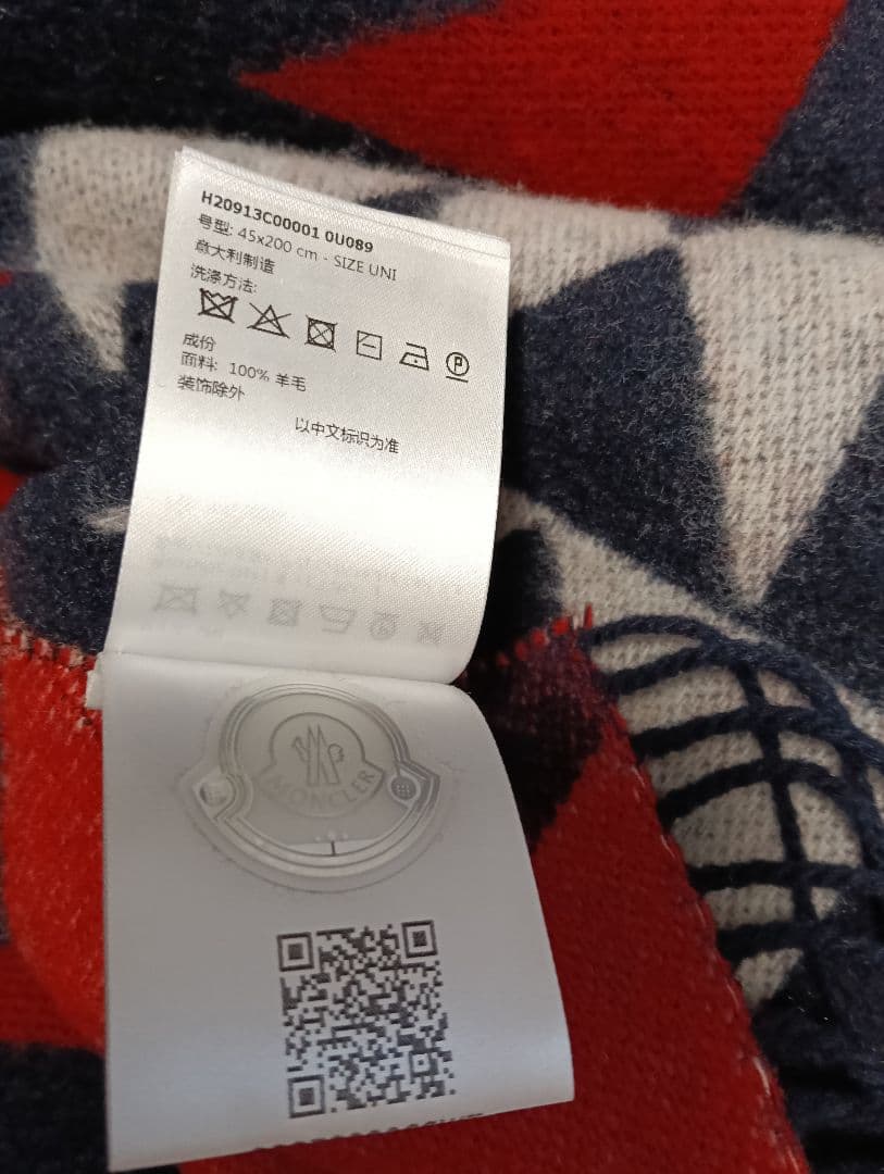 モンクレール　マフラーSCARF　ウール