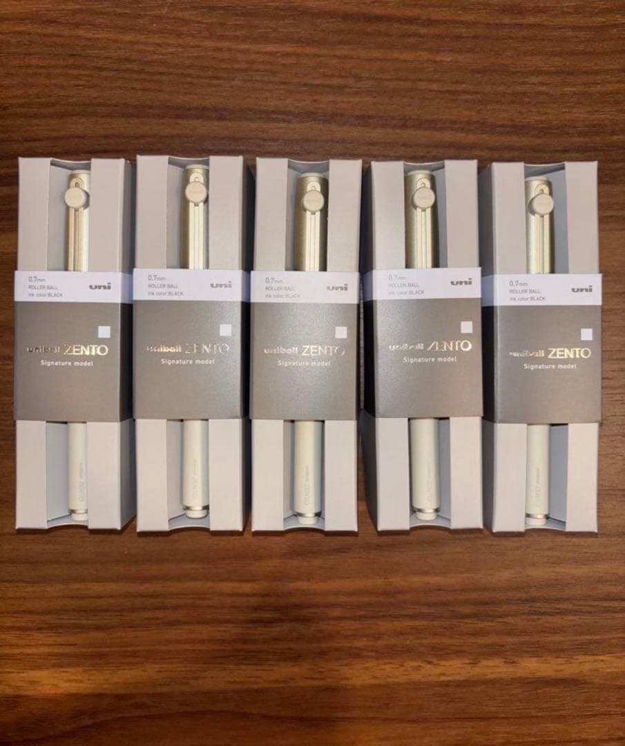 新色 5本セットCゴールド ユニボール ゼント zento シグニチャーモデル