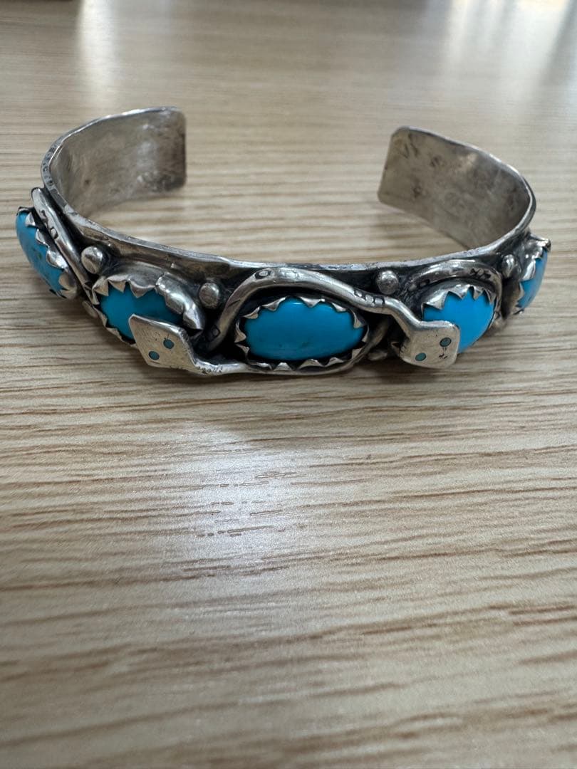 ターコイズ シルバー 925バングル シルバー925素材 唐草 バングル ターコイズバングル 925 銀 シルバー
