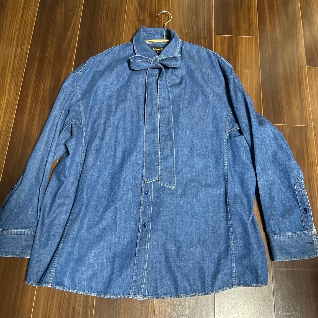 Drawerドロワーデニムシャツ ディストレスド デニム シャツ