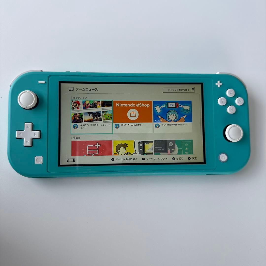 Nintendo Switch Lite ターコイズ 本体 充電器・カード付き 動作OK】 Nintendo Switch Lite ターコイズ 充電器付き｜Yahoo!フリマ