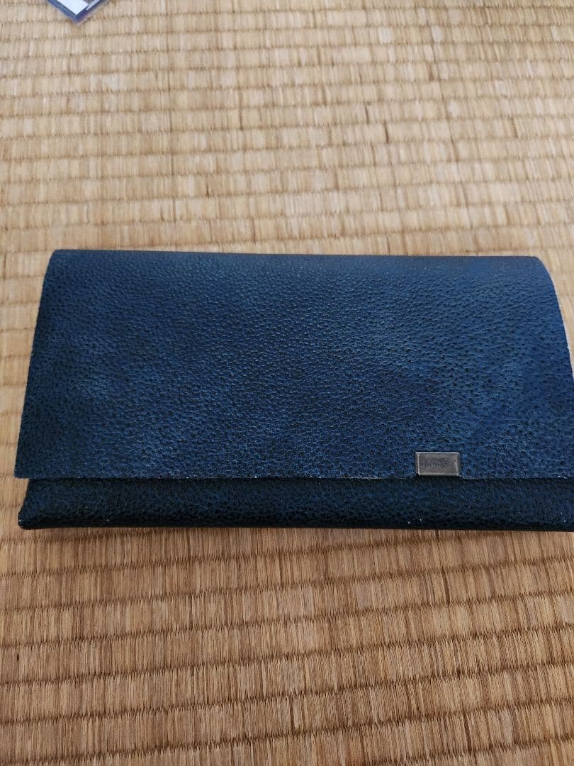 ほぼ新品　所作　姫路黒桟革　ロングウォレット 　藍染　財布 姫路黒桟革 ロングウォレット 藍染 | 所作 Shosa