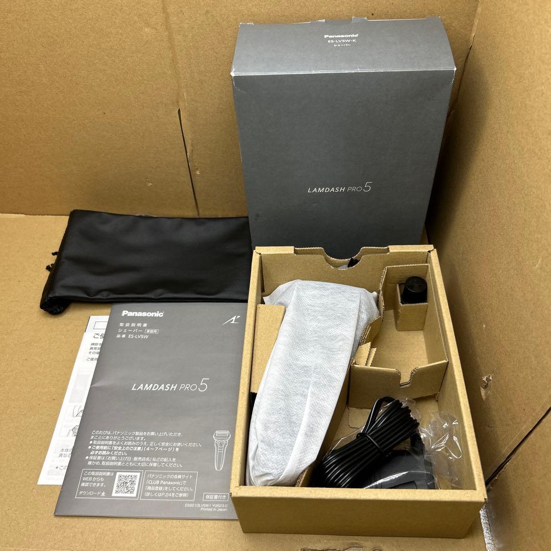 パナソニック　ラムダッシュPRO 5 ES-LV5W-K 5枚刃 黒 ラムダッシュPRO 5枚刃 ES-L550U-S ｜ ミスターマックスオンラインストア