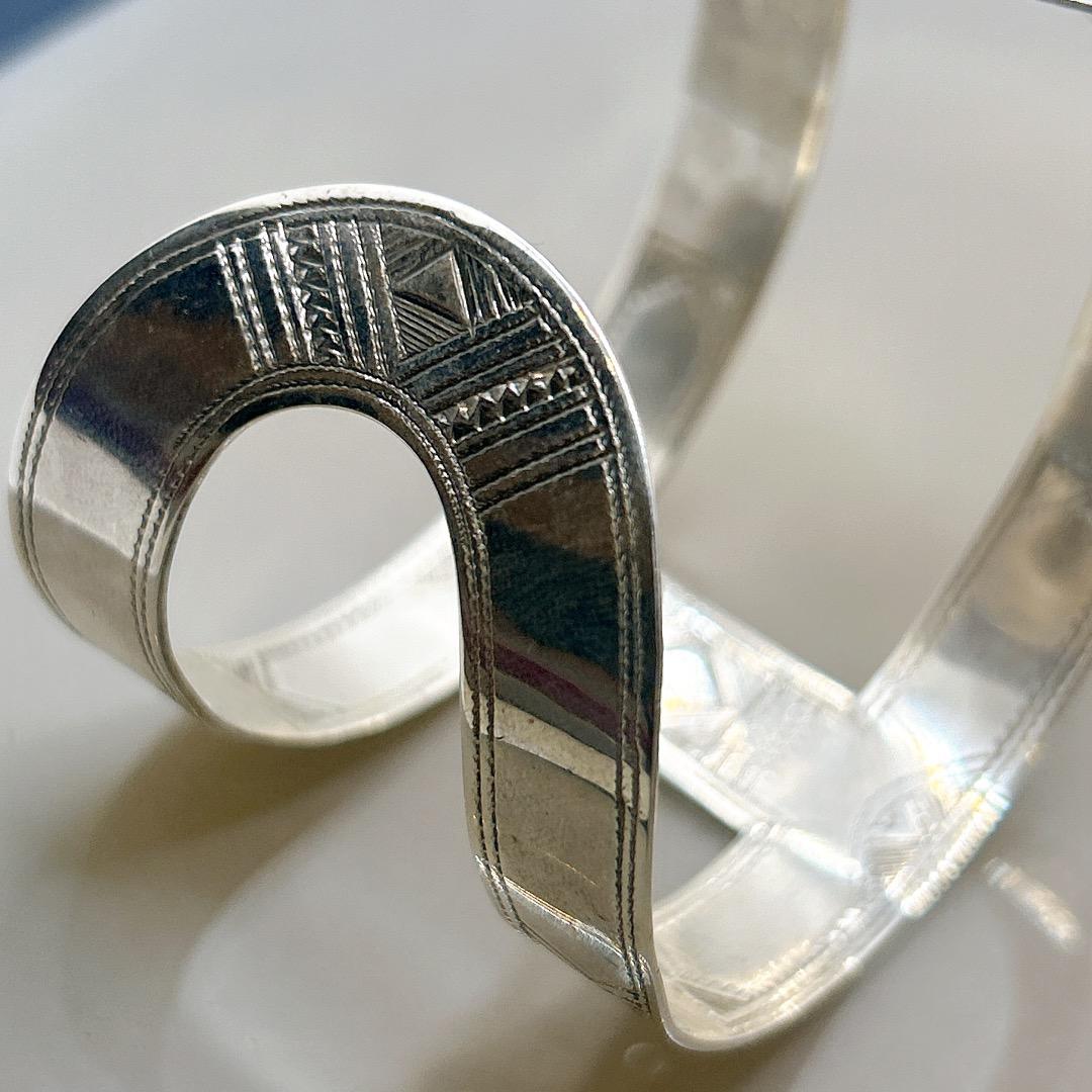 トゥアレグシルバー　ワイドバングル　トゥアレグ　Touareg バングル　⑤