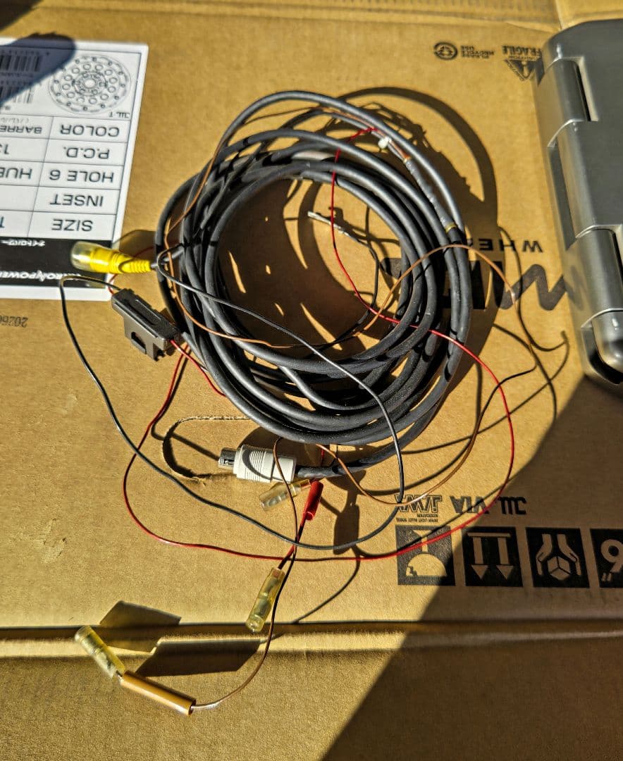 ALPINE フリップダウンモニター 配線セット付き - メルカリ