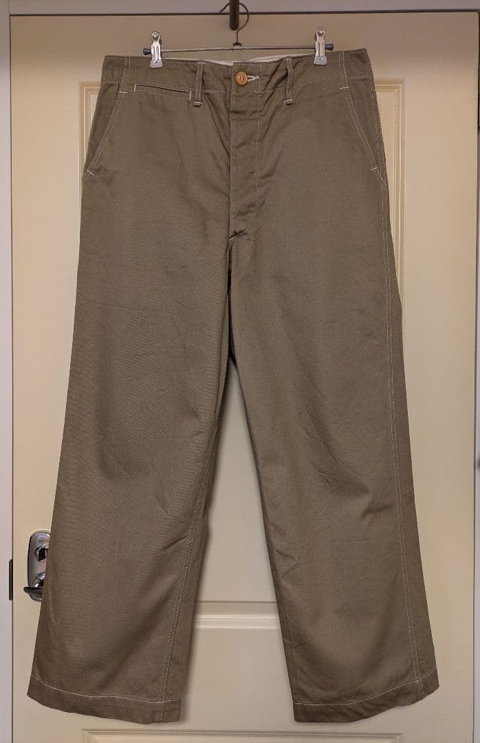 TUKI ミリタリーチノパンツ　美品 TUKI (ツキ) 0122 【MILITARY CHINOS】 (WEST POINT TWILL) ミリタリー