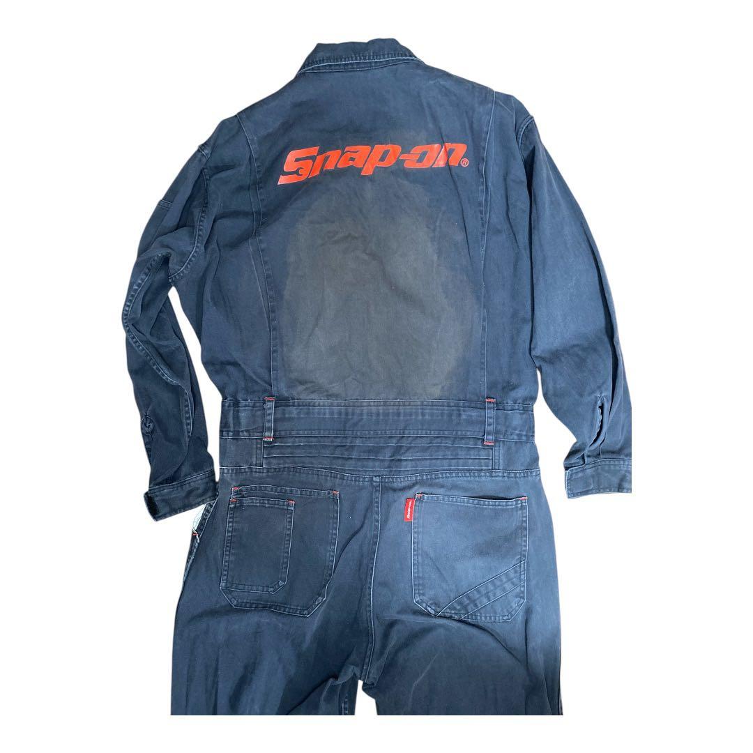 Snap-on スナップオン つなぎ ツナギLサイズ デニム 紺色 オーバー