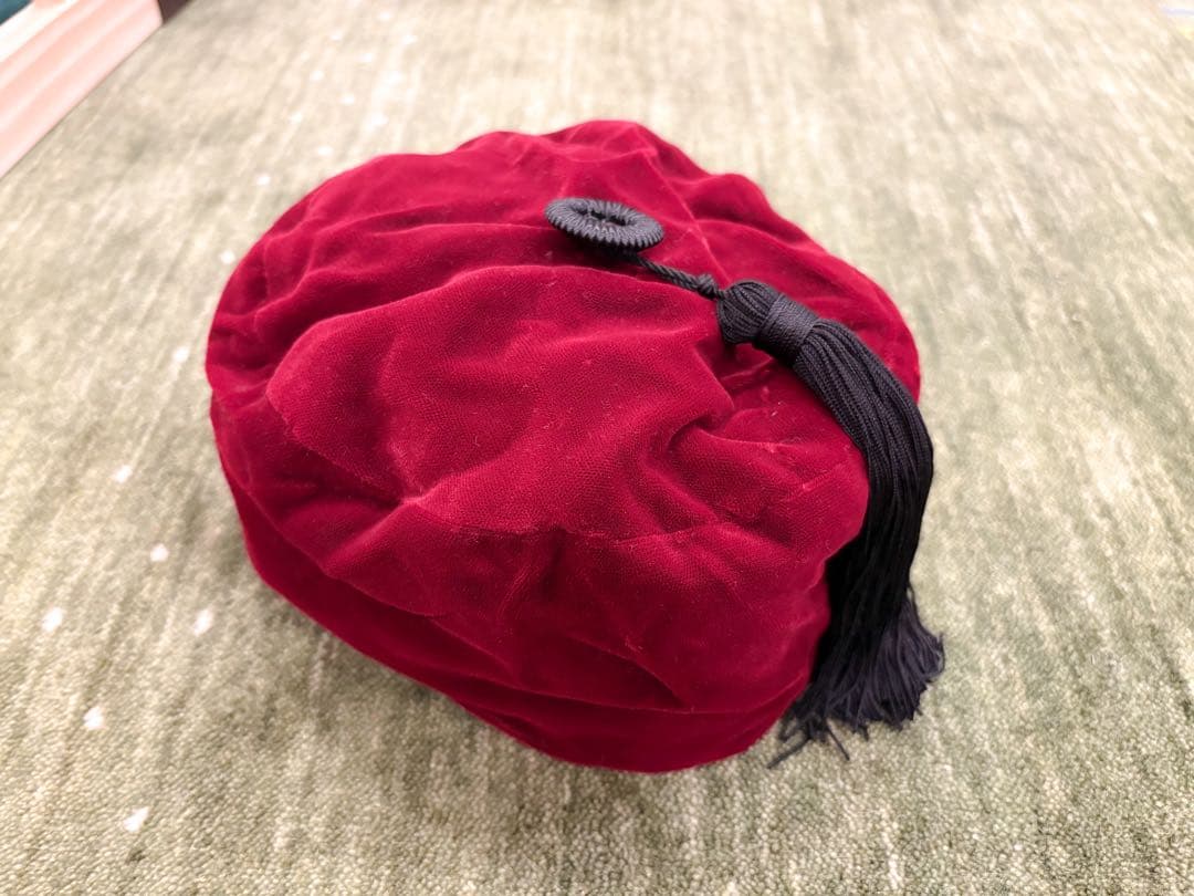 【コムデギャルソン オムプリュス　チャイナ帽】 HIZUME COLLABORATION HAT OLIVE - COMME des GARÇONS HOMME PLUS(コム