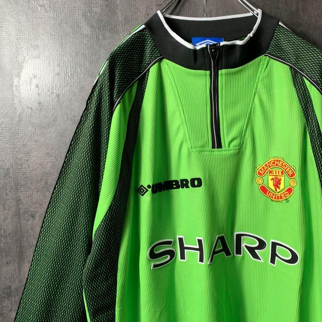 マンチェスターU】 98/99 サッカー ユニフォーム GK 緑 XL ☆希少