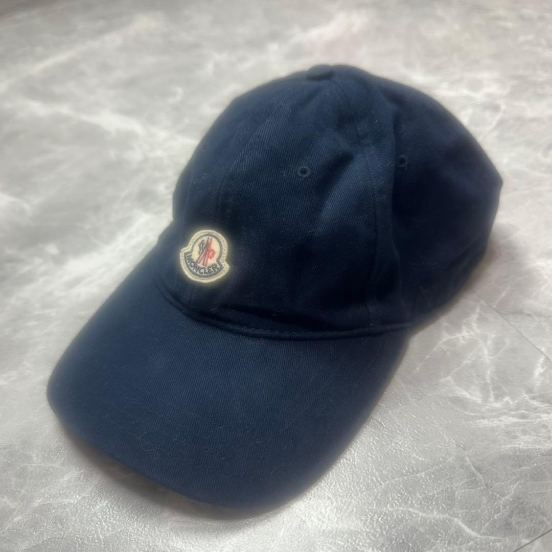モンクレール　CAPPELLO キャップ　マグリア　ネイビー 中古・古着通販】MONCLER (モンクレール) GABARDINE BASEBALL CAP