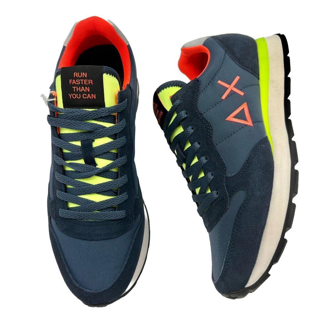 新品□SUN 68 △× ロゴスニーカー□ネイビー/紺 102-80 SUN68 - メルカリ