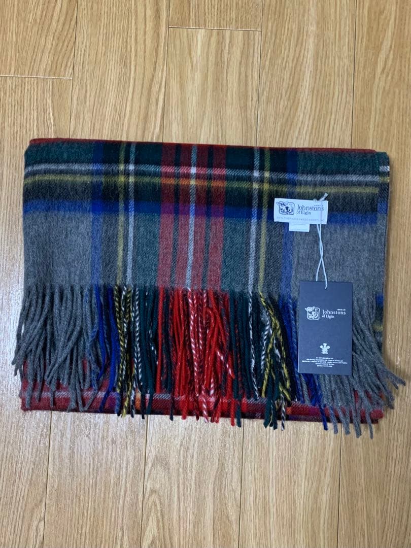 し*ま様 未使用ジョンストンズ　カシミア100%大判グレースチュワート　ストール