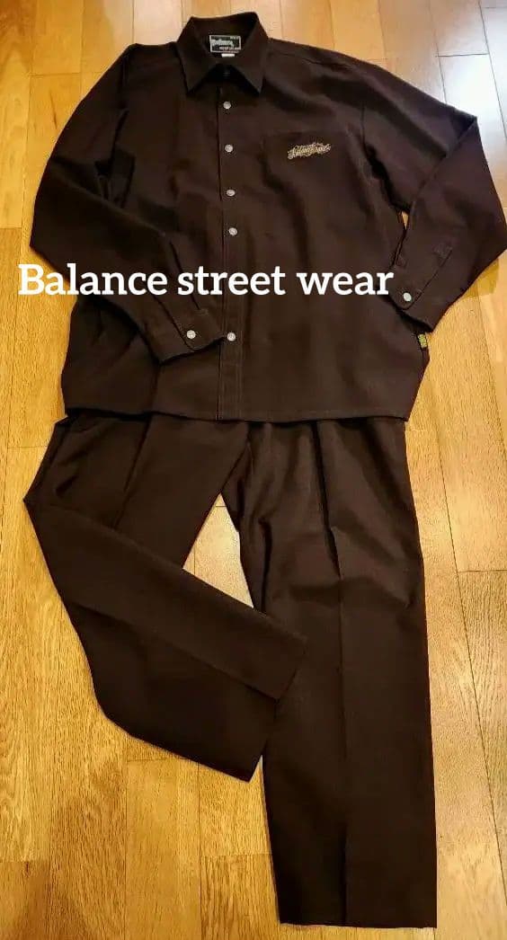 激レア‼Balance Brand セットアップ XXL ブラウン 大きいサイズと大きい服のメンズ通販【ビッグエムワン】【25set