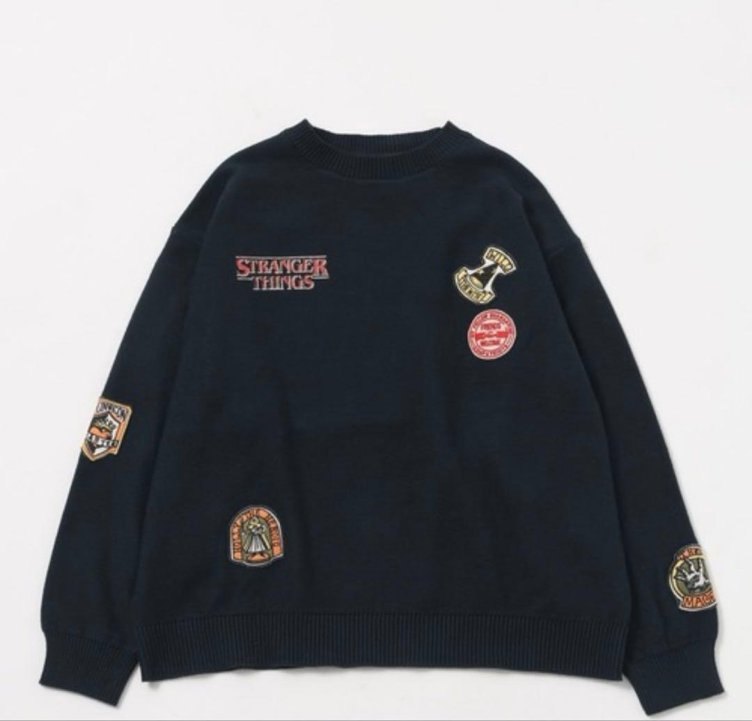 Niko and… ストレンジャーシングス アソートモチーフニット ストレンジャーシングス コラボ アソートモチーフニット オフホワイト