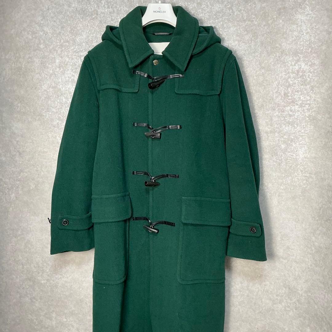 【美品】マッキントッシュ　ダッフルコート　ヘリンボーン　グリーン　英国製　38 シダーハンガープレゼント中！】 GLENMORE グレンモア Herringbone