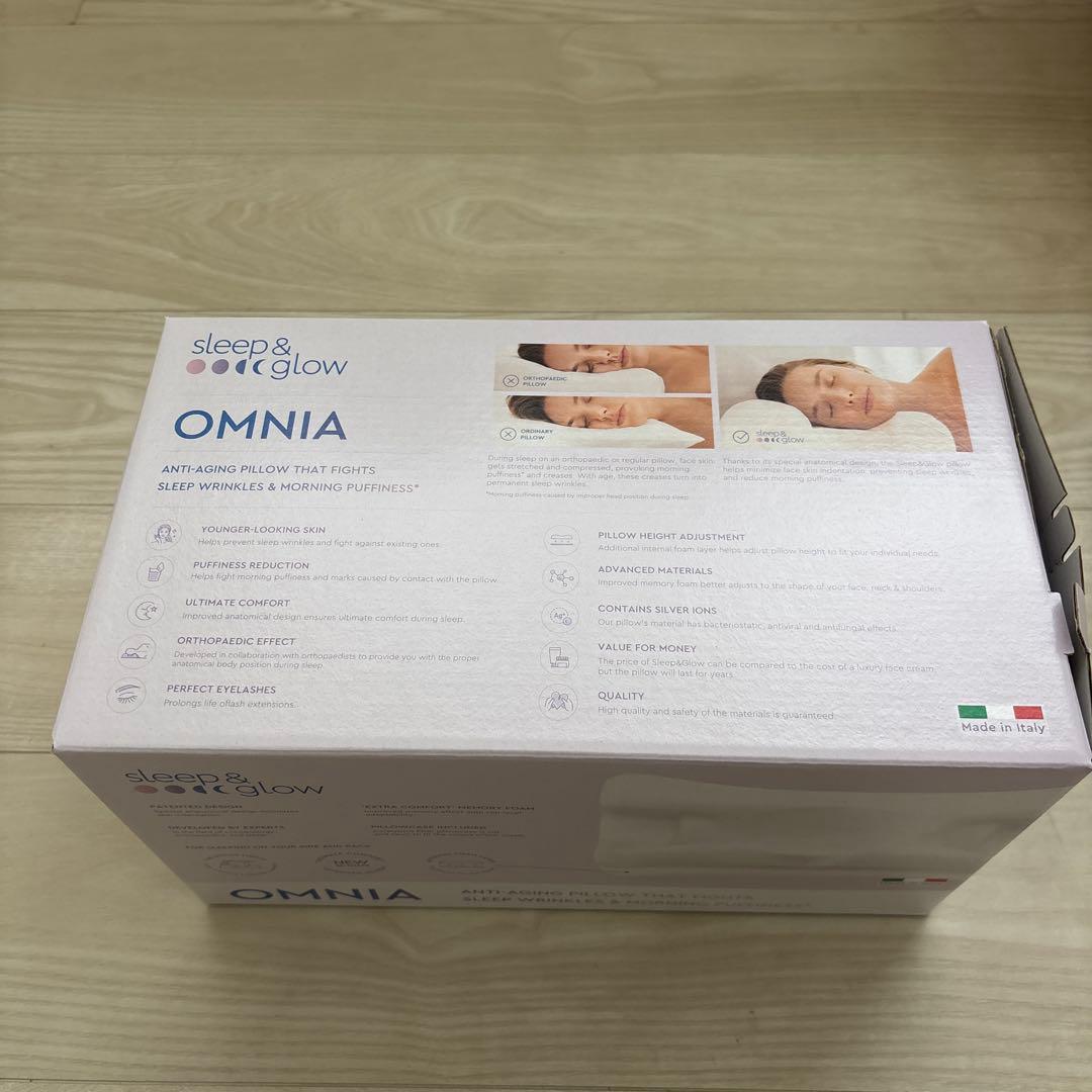 sleep & glow OMNIA 美容効果　解剖学的枕 Amazon｜SLEEP & GLOW オムニア 枕 Omnia アンチエイジング枕 美容枕