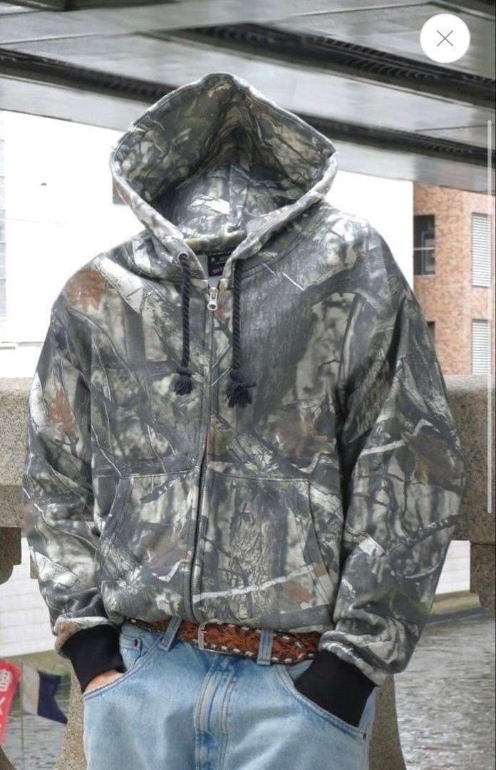 Belvet リアルツリーパーカー Walls リアルツリーカモ ジップパーカー | BANCA