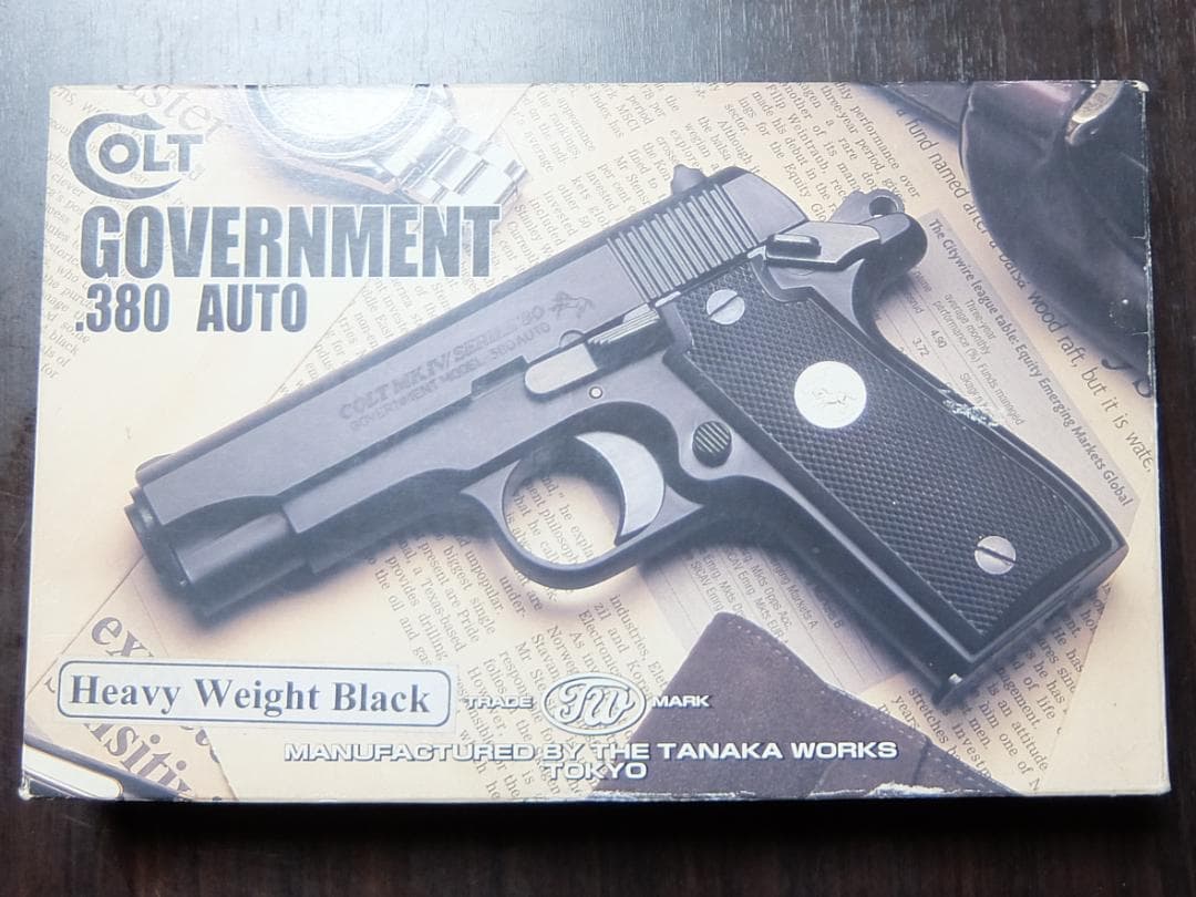 タナカワークス コルト .380 ガバメント HW ガスガン ブルーイング加工品