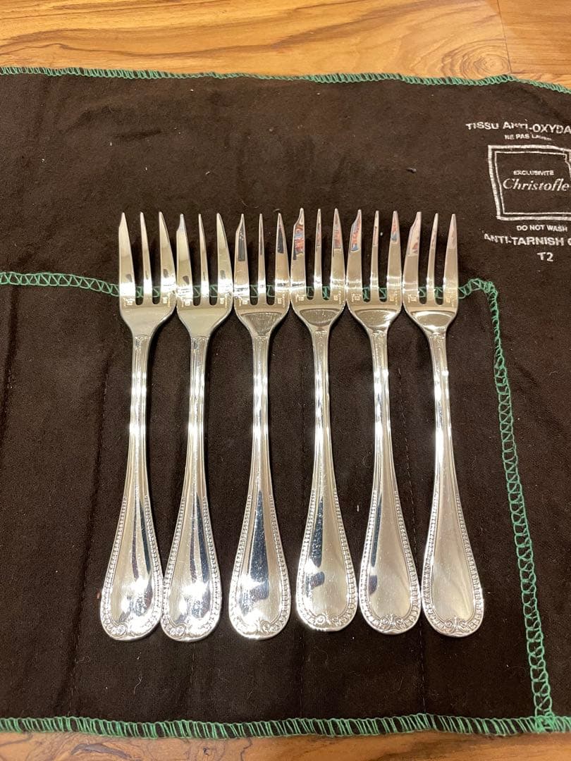 クリストフル　マルメゾン　ケーキフォーク×６本セット 楽天市場】クリストフル マルメゾン ケーキフォーク6本セット(46