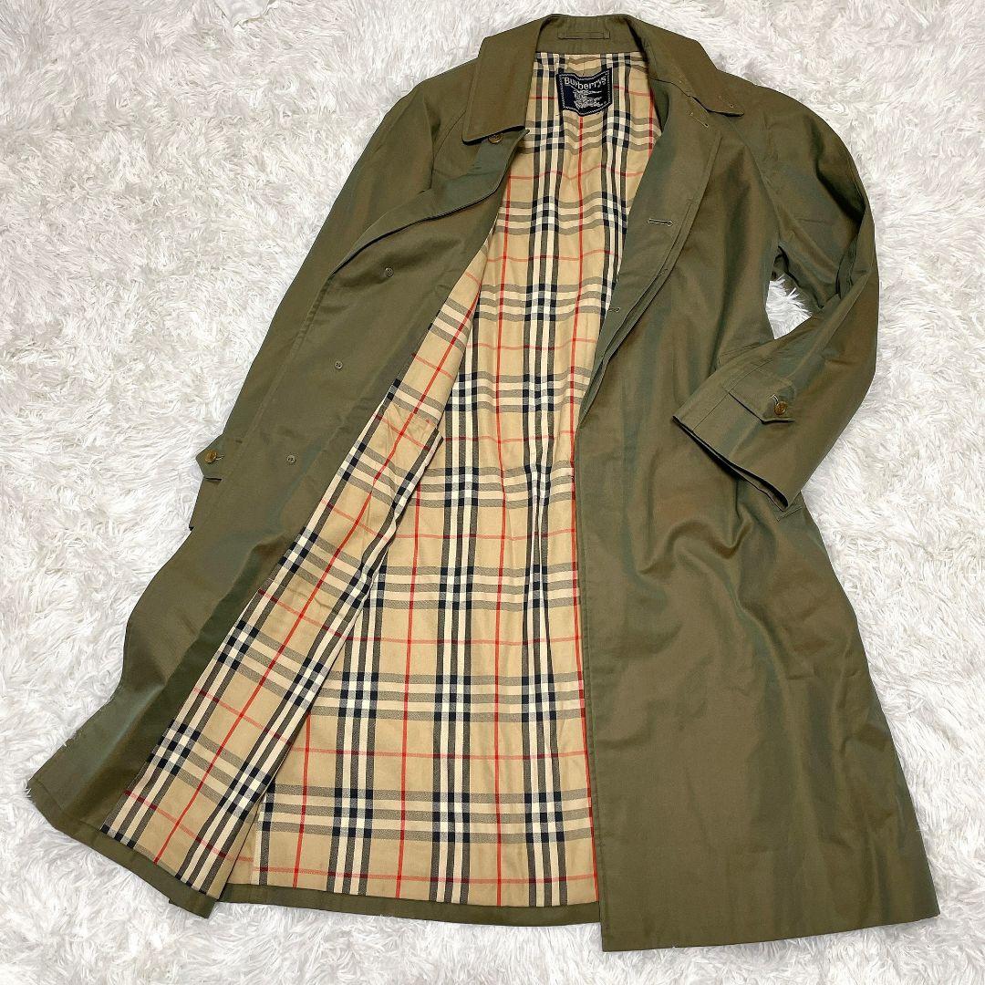 美品】バーバリー ステンカラーコート 玉虫色 ノバチェック L - メルカリ