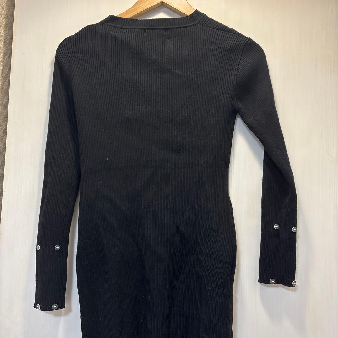 Lumignon‪‪ Fur cuff ribbon knit onepiece - メルカリ‬‬