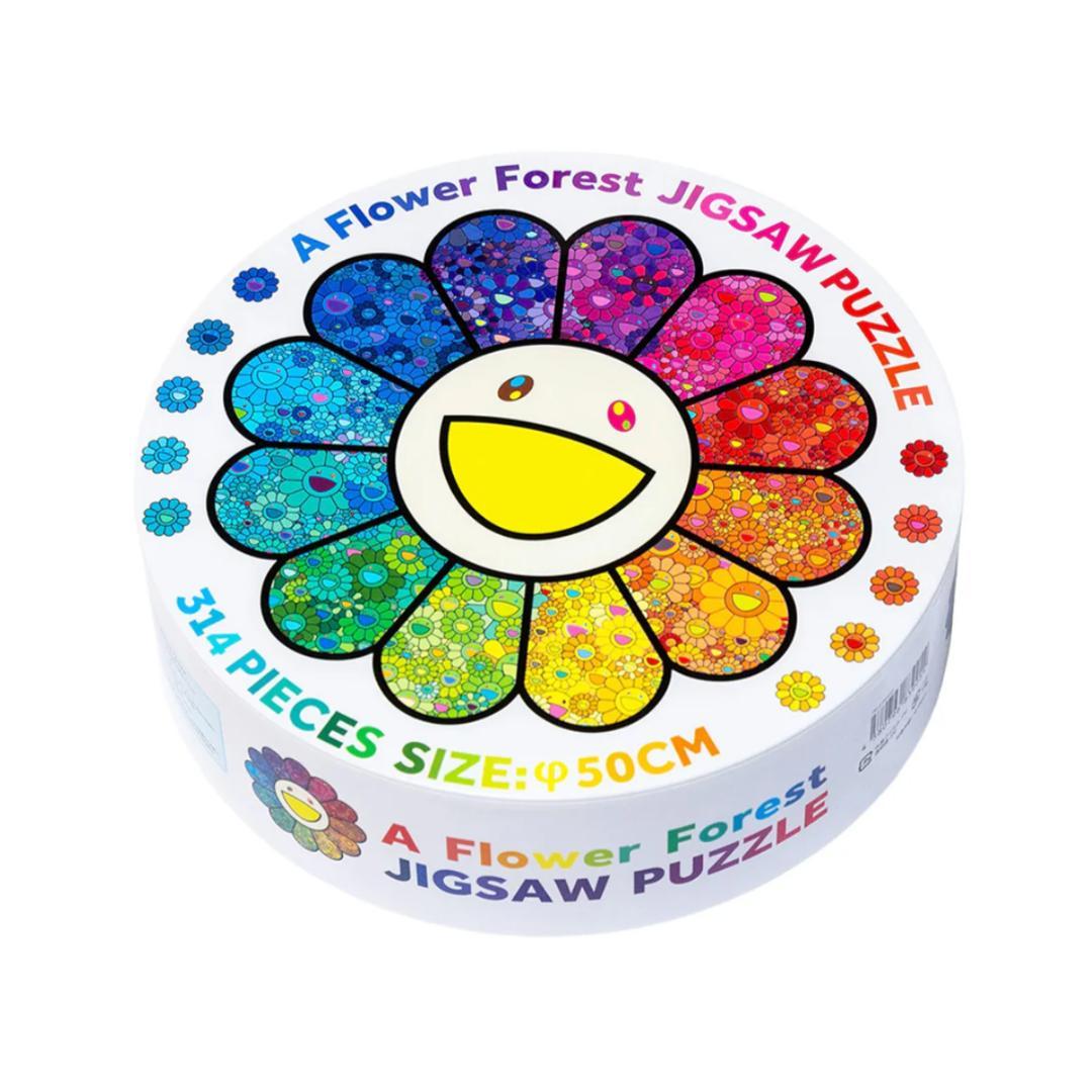 【新品】村上隆 カイカイキキ フラワー パズル A Flower Forest 新作】村上隆 A Flower Forest Jigsaw Puzzle フラワー型