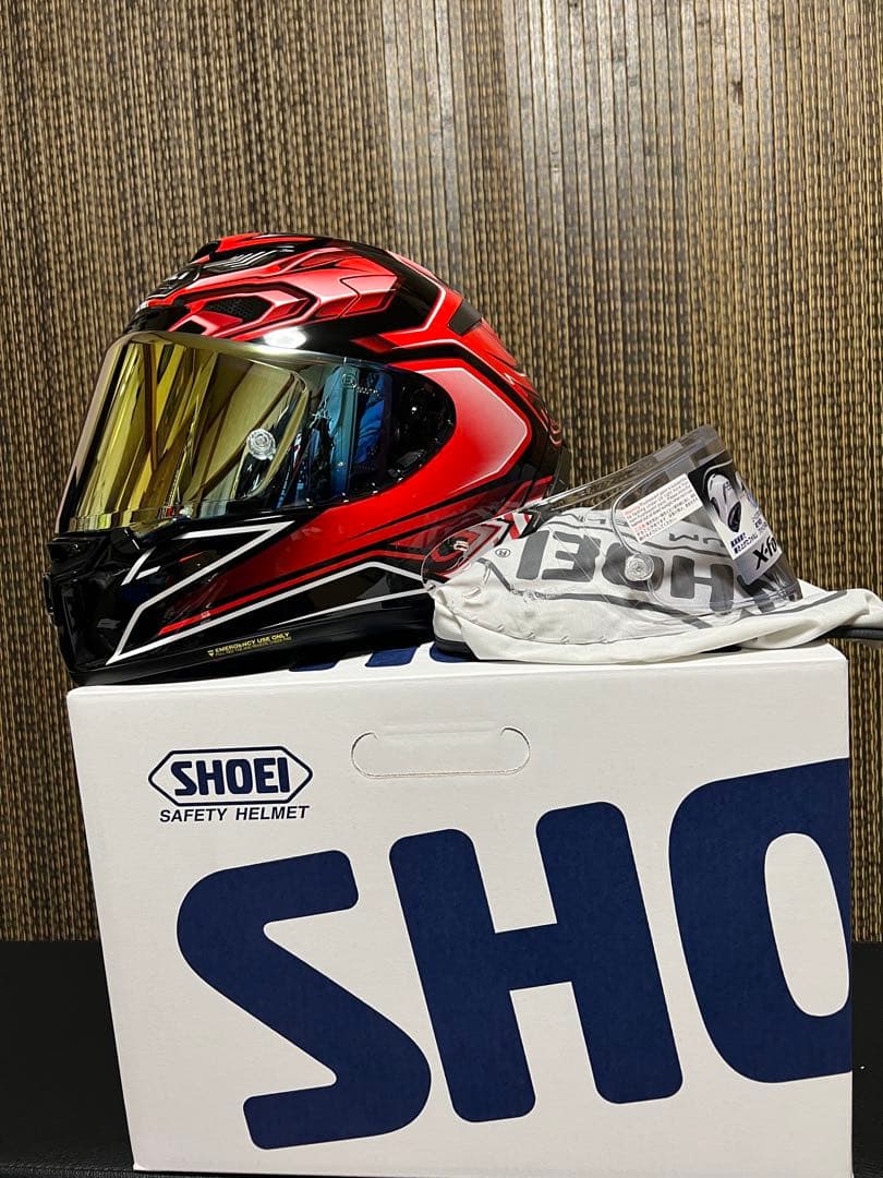 絶版 美品 SHOEI X-Fourteen AERODYNE TC-1 X14 SHOEI】レーシングフルフェイス「X-Fourteen」のグラフィックモデル