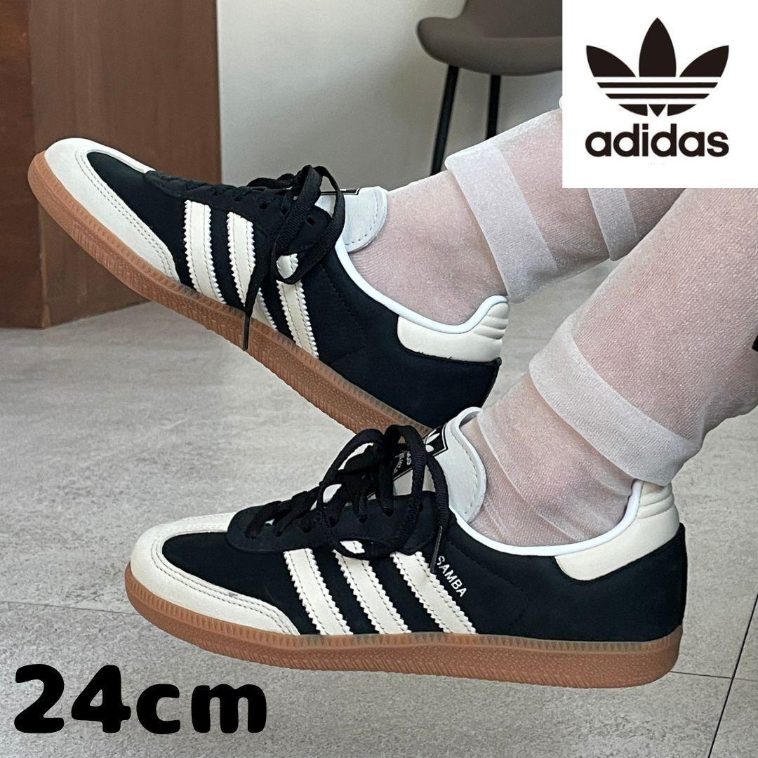 1点限定！adidas✨Samba OG サンバ ブラック/ホワイト モノ 24 SAMBA アディダス サンバ オージー オリジナルス ブラック ホワイト 黒