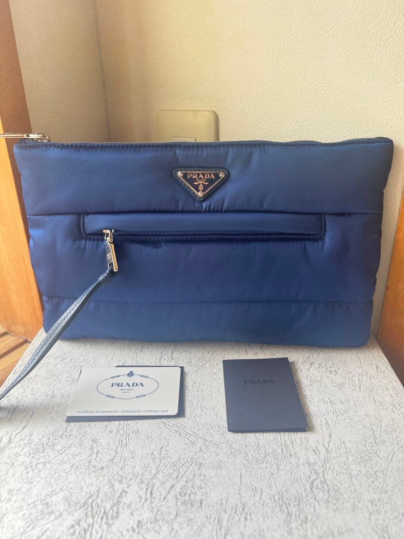 FOXCY PRADA プラダ ナイロン クラッチバック